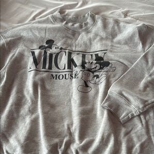 Gray Mickey Mouse Sweatshirt